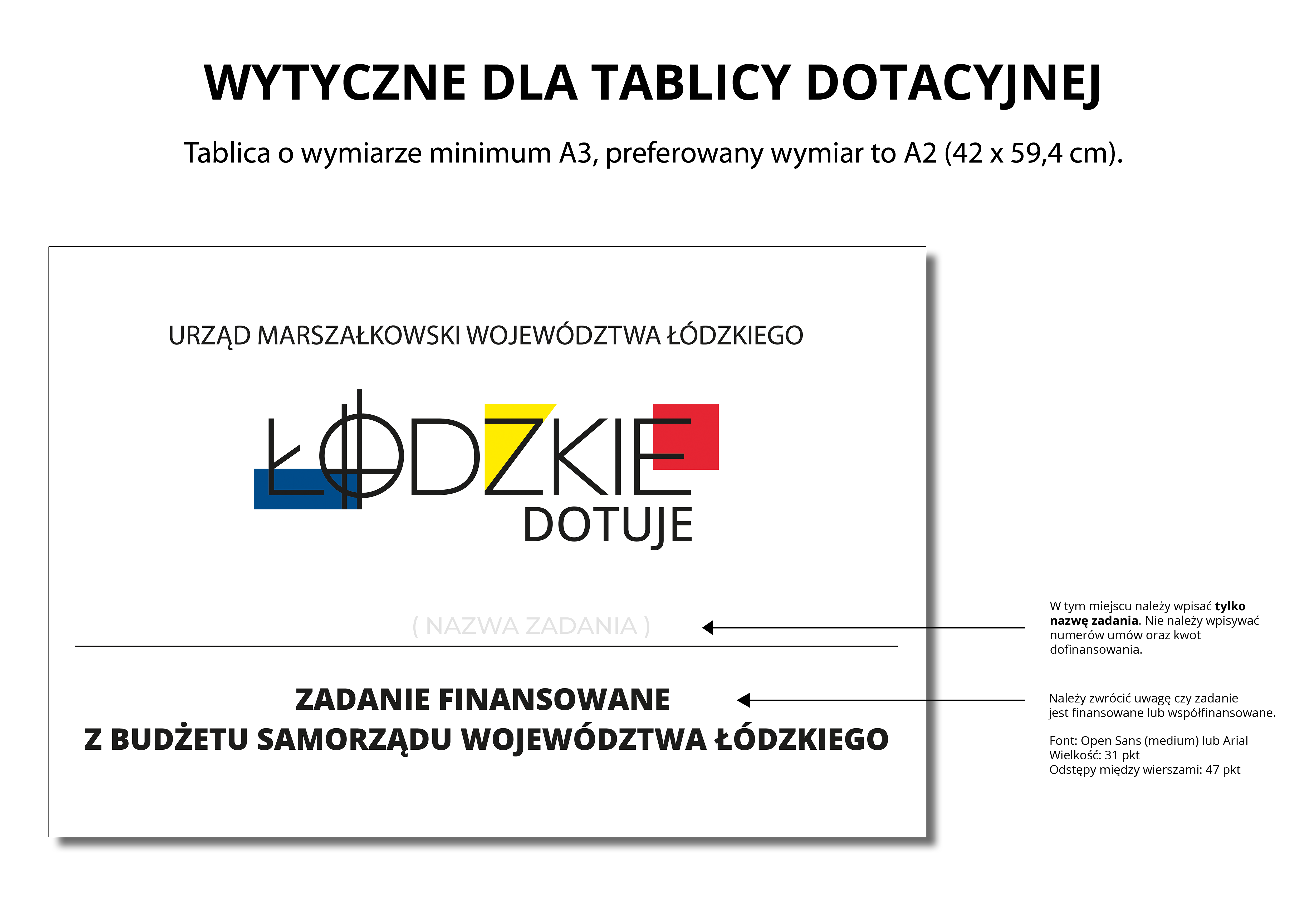 tablice lodzkie dotuje wytyczne