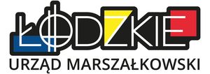 Logo Województwa Łódzkiego, wersja kolorowa z tłem