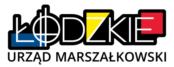 Logo Województwa Łódzkiego, wersja kolorowa z tłem
