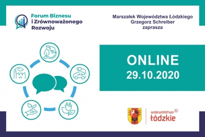 Zapraszamy na Forum Biznesu i Zrównoważonego Rozwoju Łódzkie 2020