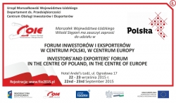 22-23 września Forum Inwestorów i Eksporterów