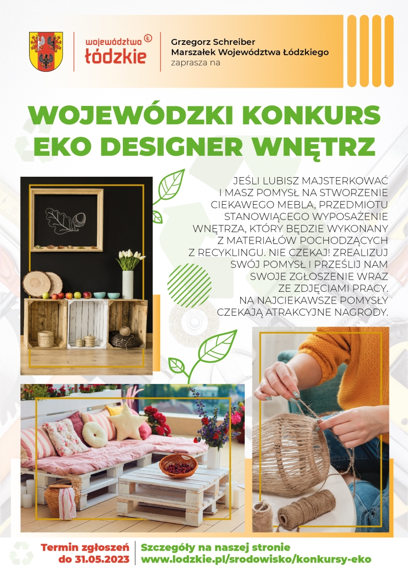 Zaproszenie do udziału w Wojewódzkim Konkursie EKO Designer Wnętrz