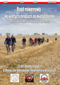 Strefa Rowerowa Brzeziny zaprasza na rajd rowerowy &quot;Na krętych drogach Niepodległej&quot;