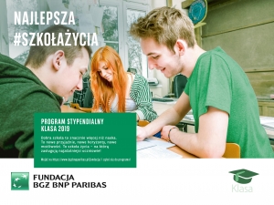 Fundacja BGŻ BNP Paribas rozpoczęła rekrutację do Programu stypendialnego „Klasa”