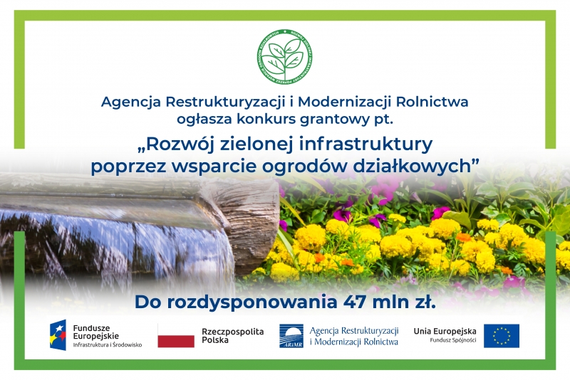 Rozwój zielonej infrastruktury poprzez wsparcie ogrodów działkowych