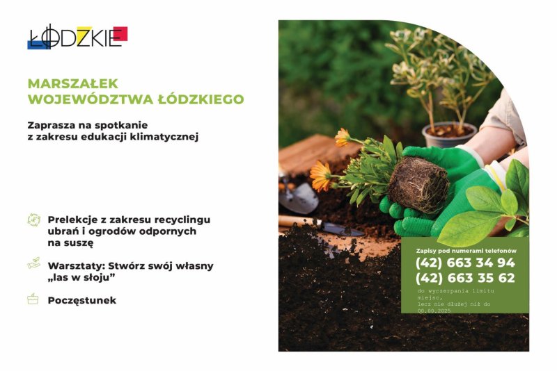 Cykl spotkań szkoleniowo-warsztatowych z zakresu edukacji klimatycznej dla dorosłych mieszkańców województwa łódzkiego