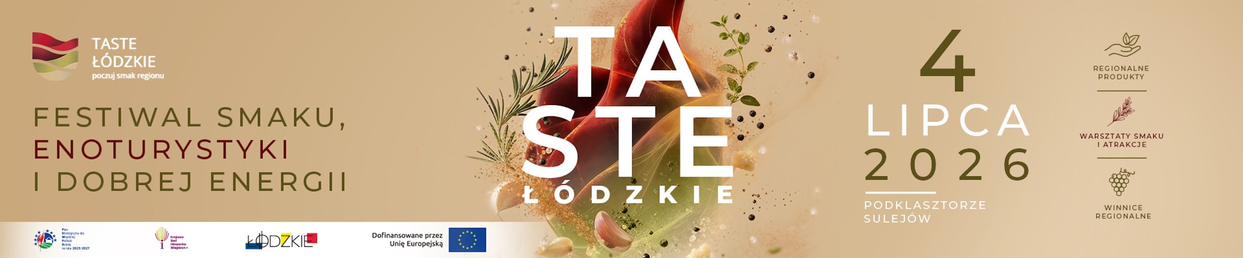 Posmakuj Ł&oacute;dzkiego. Zapraszamy na festiwal Taste Ł&oacute;dzkie do Sulejowa