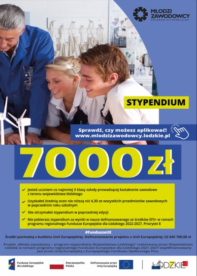 Ł&oacute;dzkie dla młodych. Kolejna edycja stypendi&oacute;w dla zawodowc&oacute;w