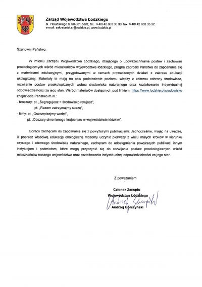 Materiały dla szkół i gmin