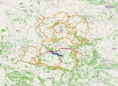 Łódzki Szlak Konny - pętla zewnętrzna odcinek 22; Napoleonów - Kolonia Szczerców