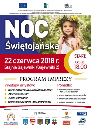 Zapraszamy na tradycyjną Noc Świętojańską w Gajewnikach