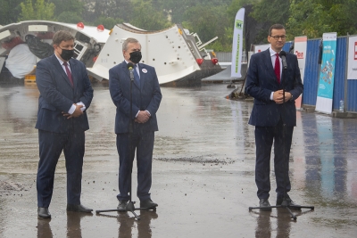Premier Morawiecki: rząd sfinansuje budowę węzła trasy S14 na Teofilowie