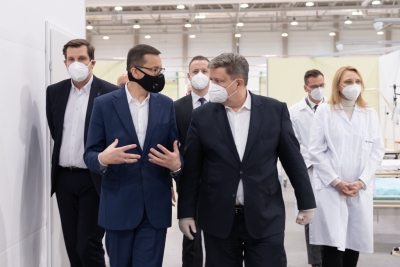 Premier przedstawił w Łodzi informacje o szczepionkach na Covid-19