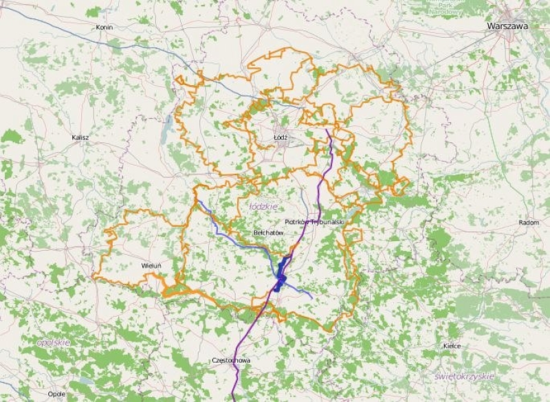 Łódzki Szlak Konny - pętla zewnętrzna odcinek 21; Malutkie - Napoleonów