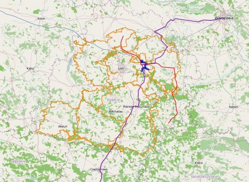 Łódzki Szlak Konny - pętla wewnętrzna odcinek 08; Wyskoki - Przanowice