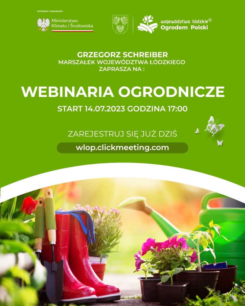 Webinaria ogrodnicze dla każdego